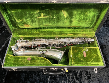 Vintage Frank Holton Silver Plated C-Melody, Serial #25868 – Awesome Vintage C-Melody